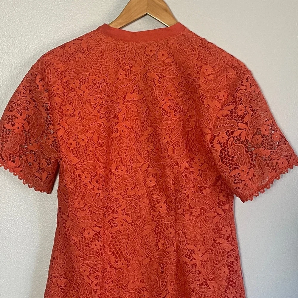 Amuse Society Coral‎ Button-Down Lace Dress Size Small - Picture 6 of 9